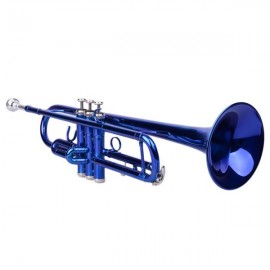 [US-W]Brass B Flat Trumpet Gloves Set Blue