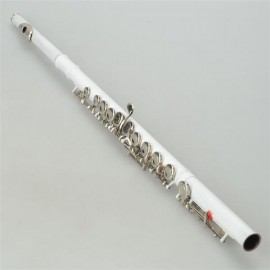 Cupronickel C 16 Closed Holes Concert Band Flute White